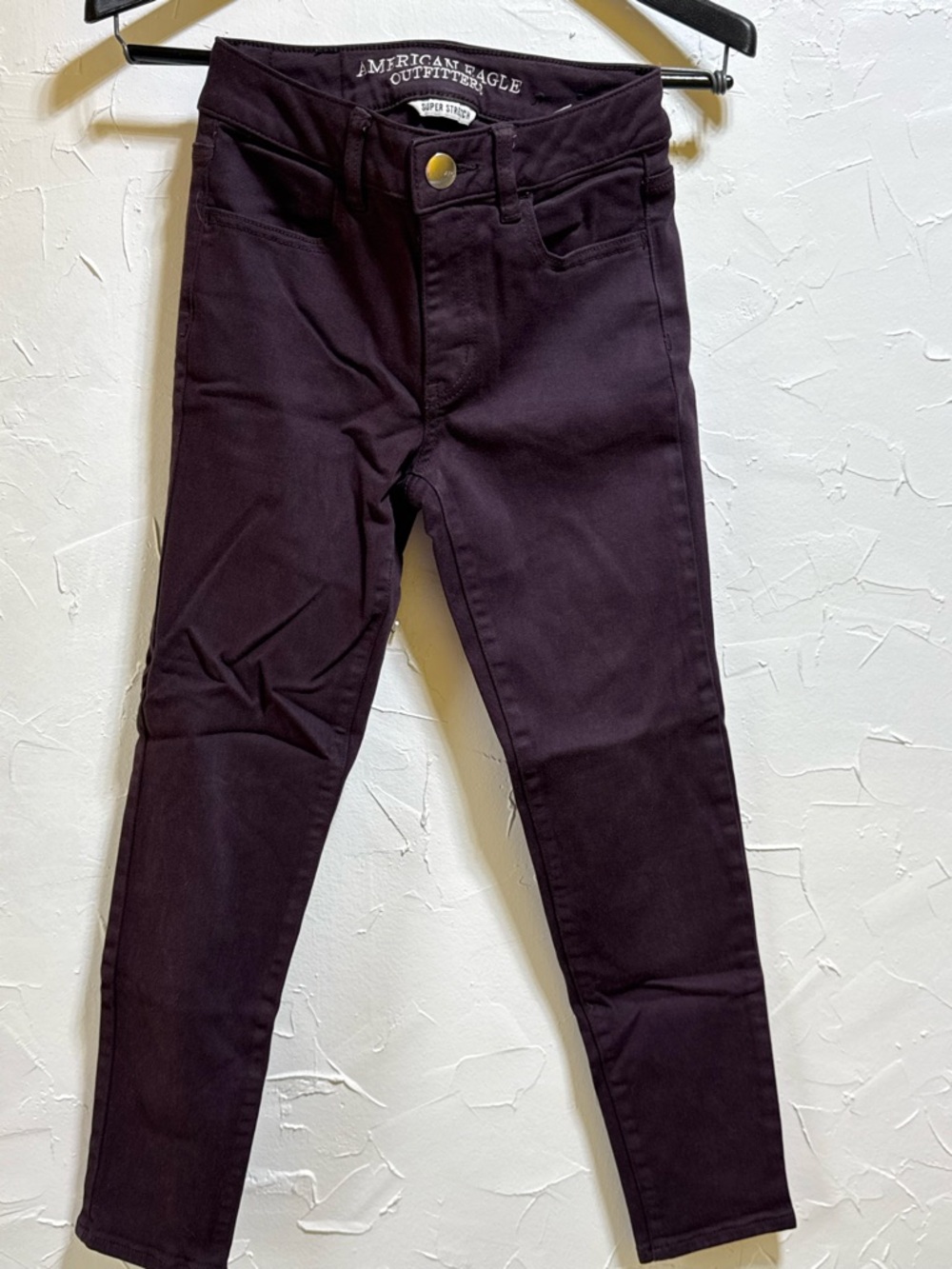 American Eagle Outfitters Dark Plum Skinny Jeans